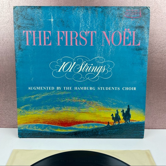 Vintage The First Noel 101 Strings Hamburg Students Choir Vinyl Music Record - Picture 3 of 5
